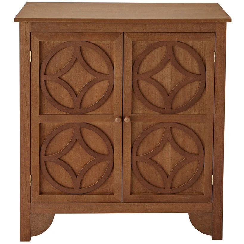 2-Door Cabinet with Circle Design - Image 3