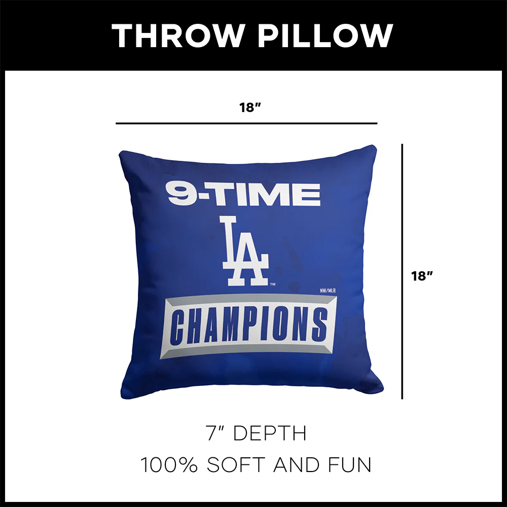 2025 MLB World Series LA Dodgers Throw Pillow - Image 3