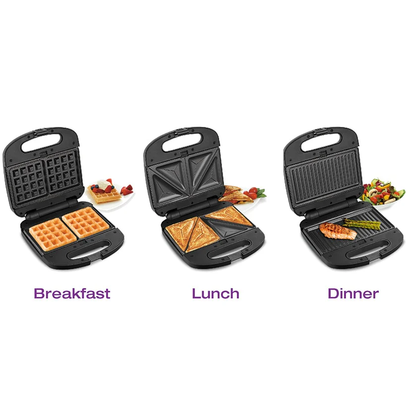3-in-1 Grill, Sandwich & Waffle Maker - Image 7
