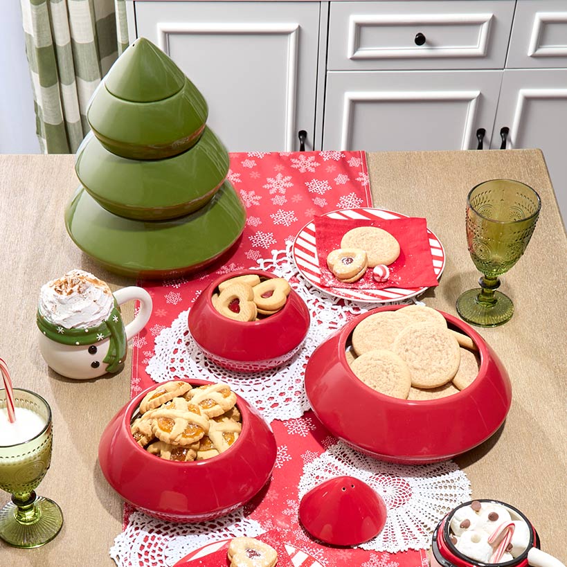 Holiday Stackable Serving Bowls 4 Pc. - Image 5