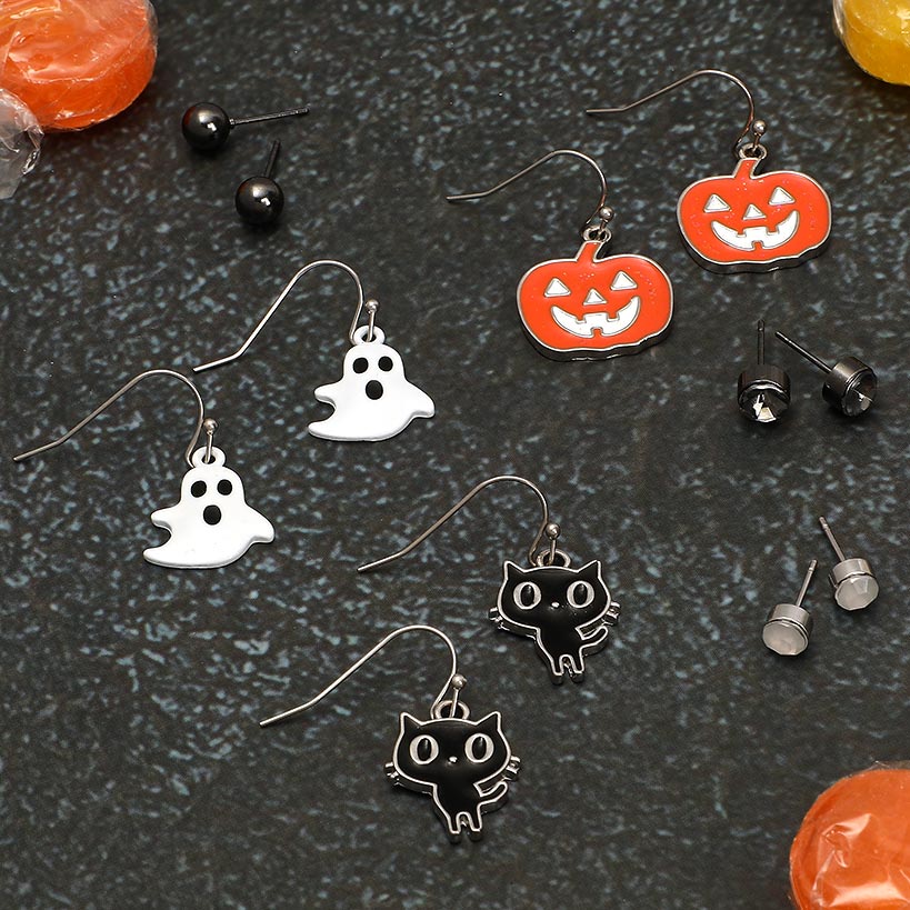 6-Pk Halloween Earrings - Image 3