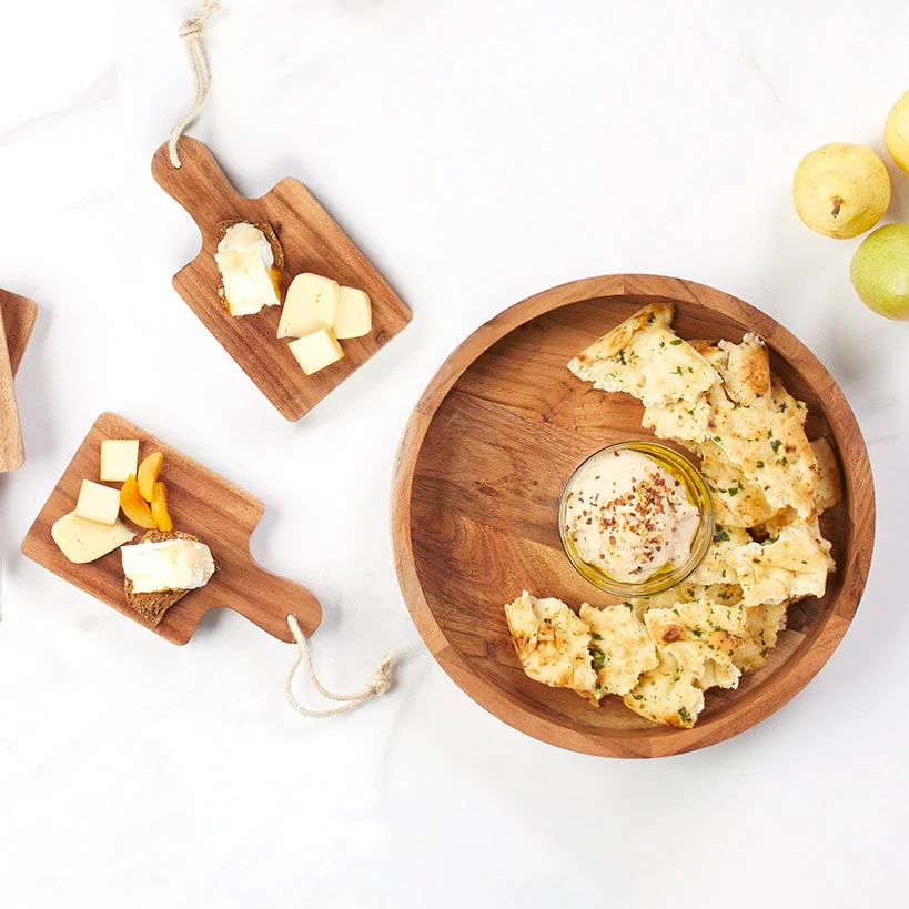 Acacia Wood Set of 2 Charcuterie Boards - Image 3