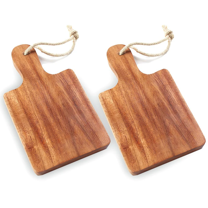 Acacia Wood Set of 2 Charcuterie Boards - Image 4