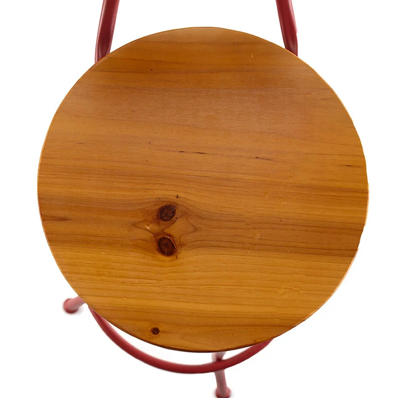 Adjustable Swivel Stool with Back - Image 5