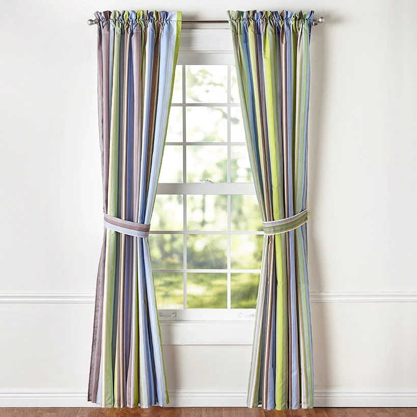 Aidan Striped Window Valance or Accent Pillow - Image 5