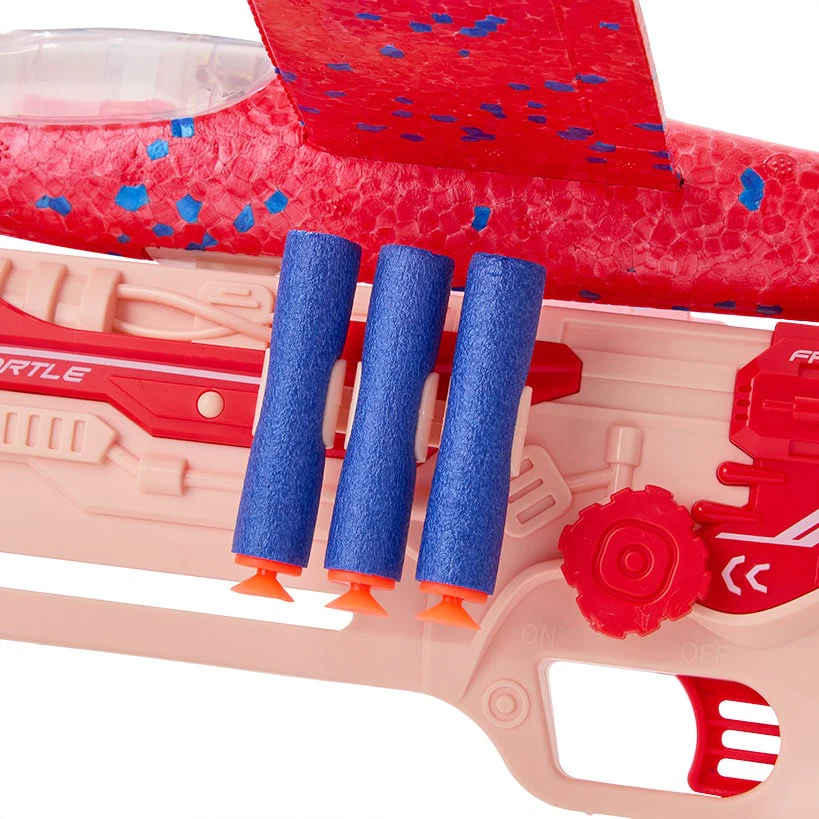 Airplane Launcher And Foam Ball Dart Blaster Gun Kids Fun Shooting Set - Image 4