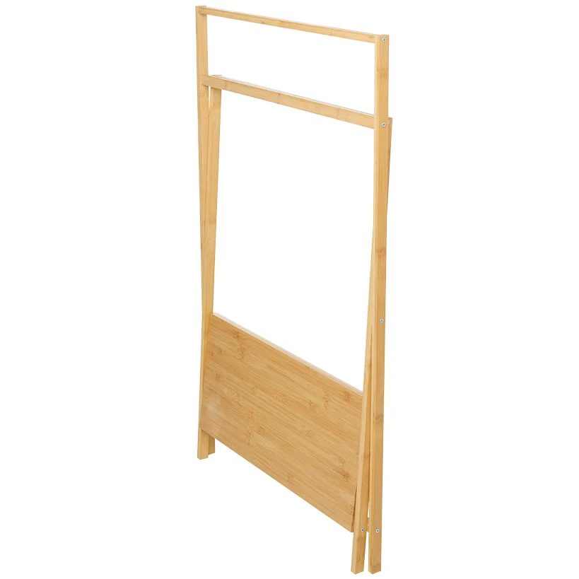 Bamboo Freestanding Towel Rack - Foldable - Image 3