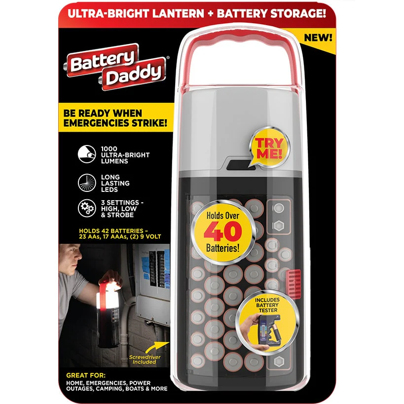 Battery Daddy® LED Lantern - Ultra Bright, Battery Storage For Emergencies - Image 8