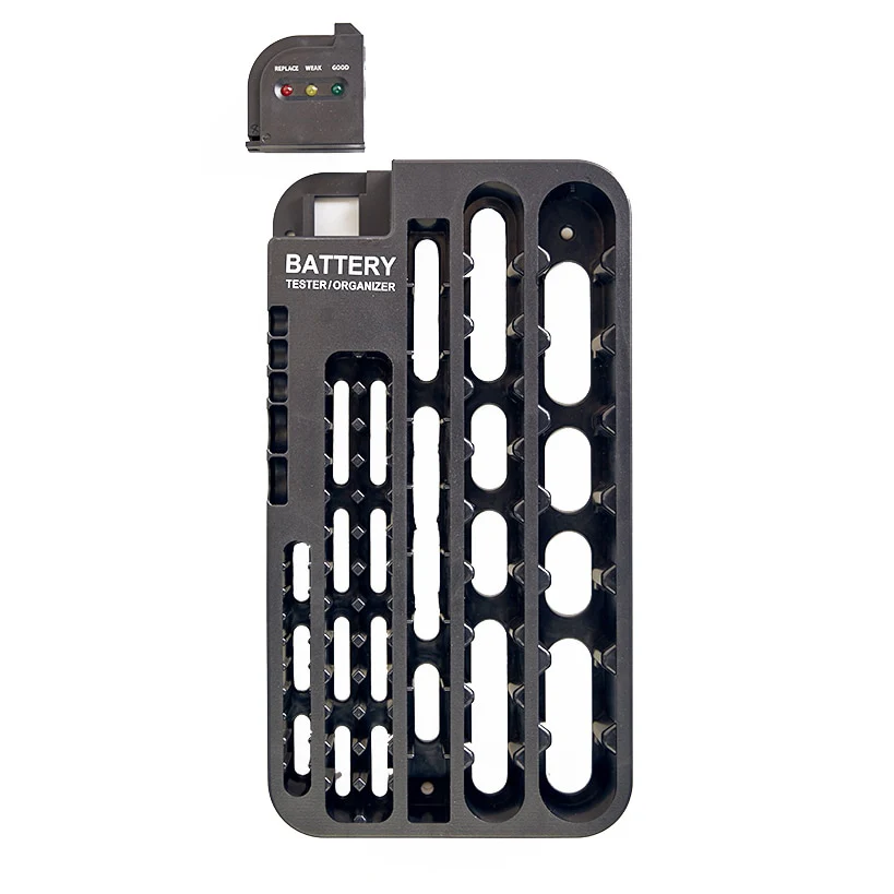 Battery Tester and Organizer Holds Up To 72 Various Size Batteries - Image 3