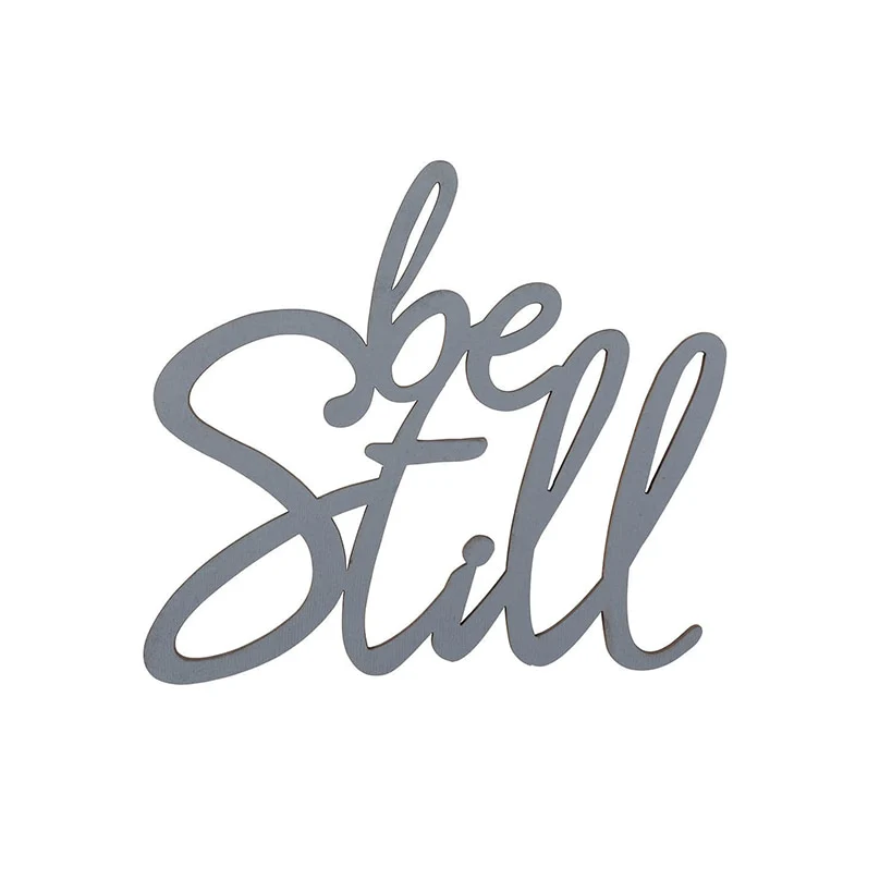 Be Still Wood Hanging Plaque - Image 3