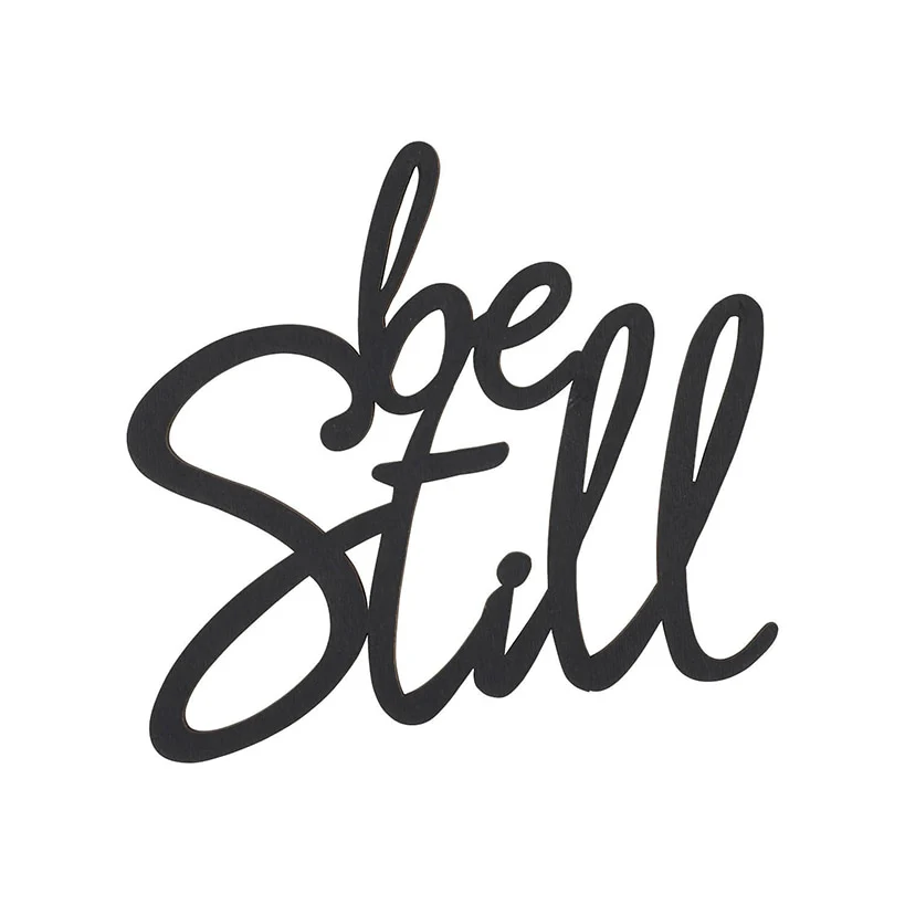 Be Still Wood Hanging Plaque - Image 4