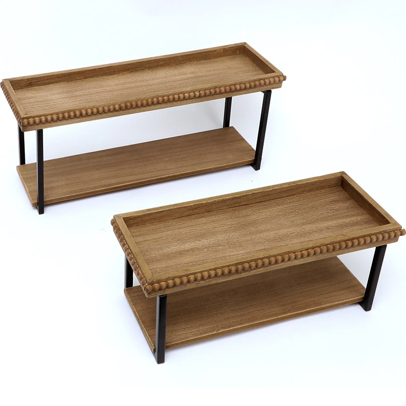 Beaded Wall Shelves Set of 2 - Image 3