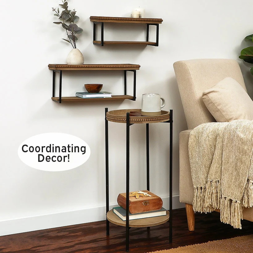Beaded Wall Shelves Set of 2 - Image 4
