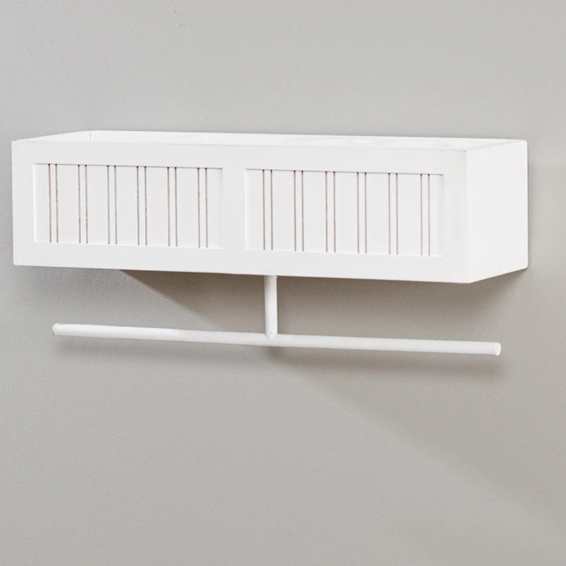 Beauty Wall Shelf with Towel Bar - Image 9