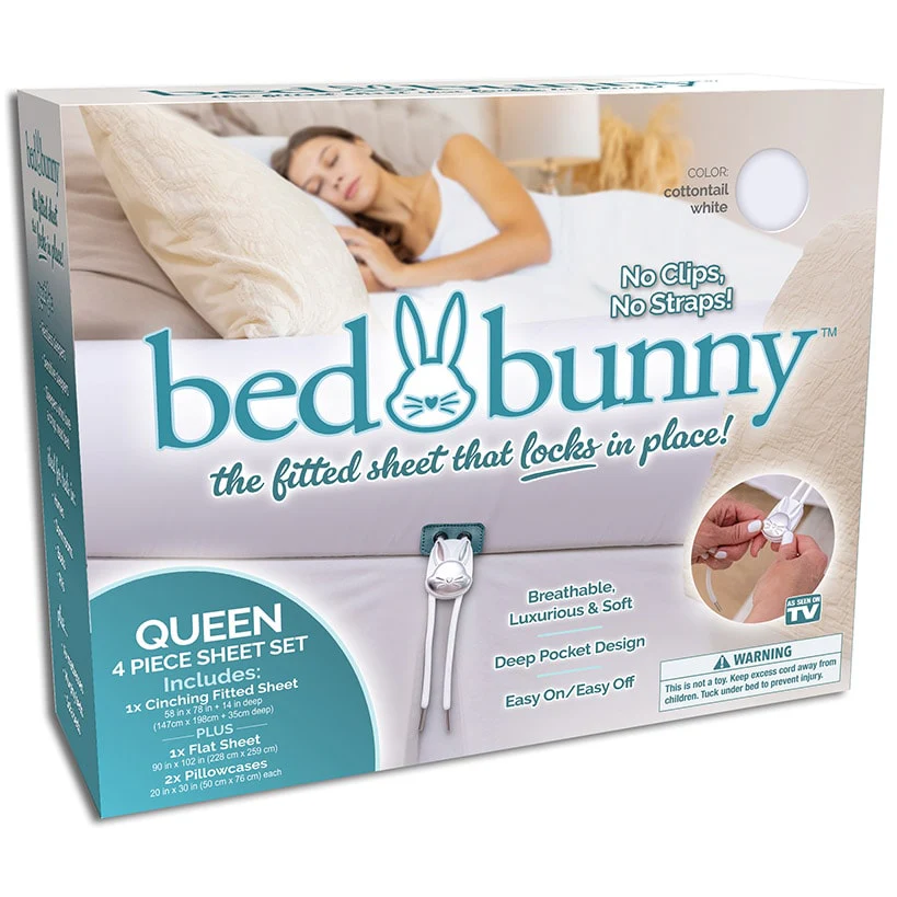 Bed Bunny™ Fitted Queen Sheet Set, Soft, Anti-Wrinkle, Stain Resistant - Image 6