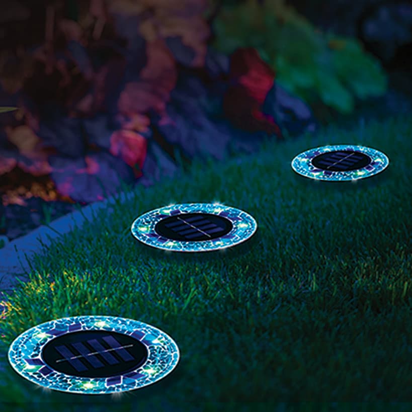 Bell+Howell® Sets of 4 Mosaic Disk Lights™ - Image 3