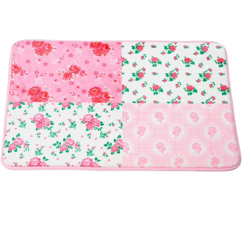 Berry Bloom Shower Curtain or Memory Foam Bath Rug - Image 4