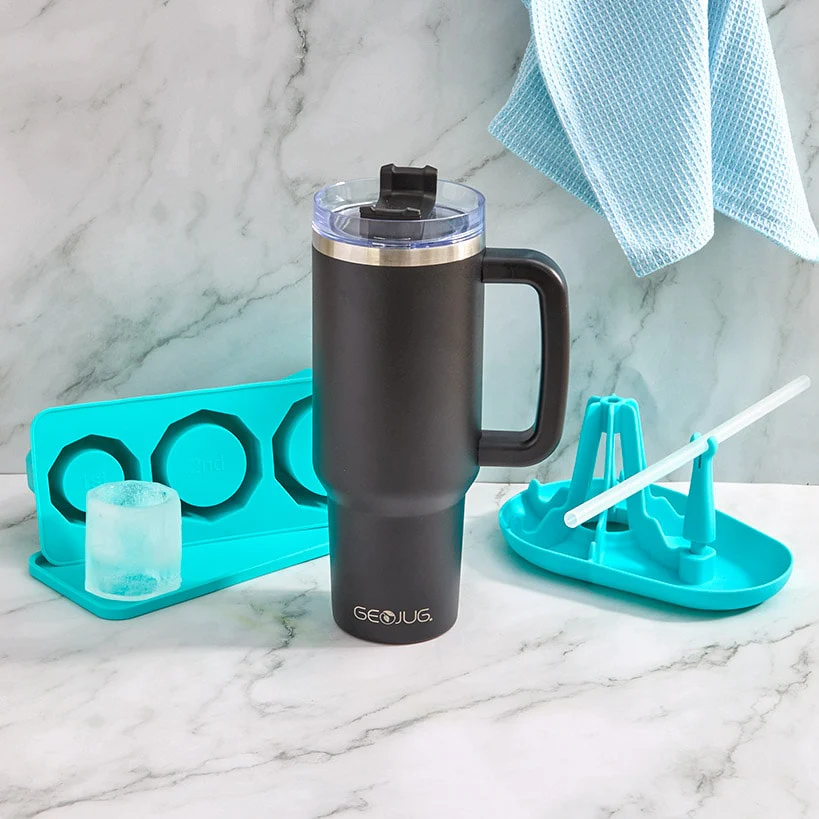 Black Insulated Tumbler - 40-oz. - Image 7