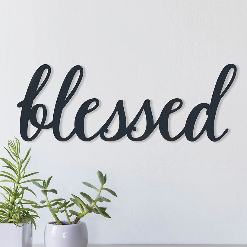 Blessed Wood Décor Plaque - Image 2