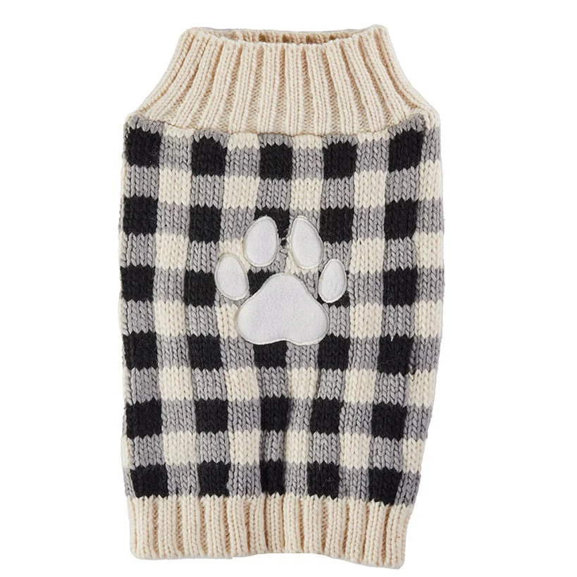 Buffalo Check Pet Sweater