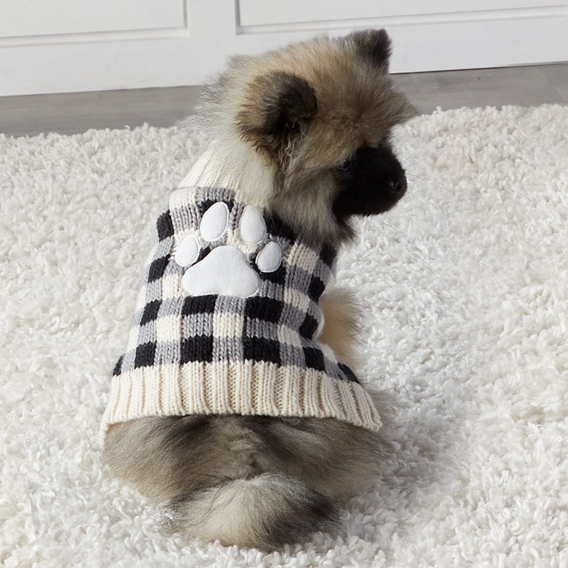 Buffalo Check Pet Sweater - Image 3