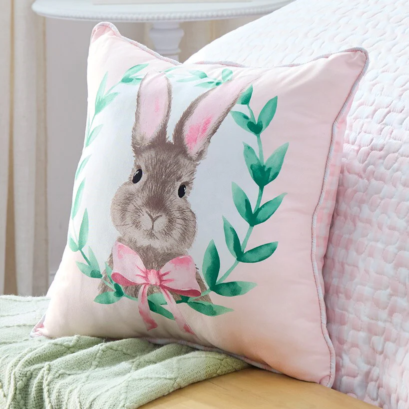 Bunnies and Bows Reversible Full/Queen or King Quilt - Image 3