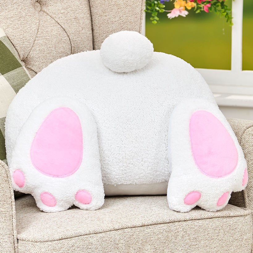 Burrowing Bunny Shaped Decorative Pillow - Image 4