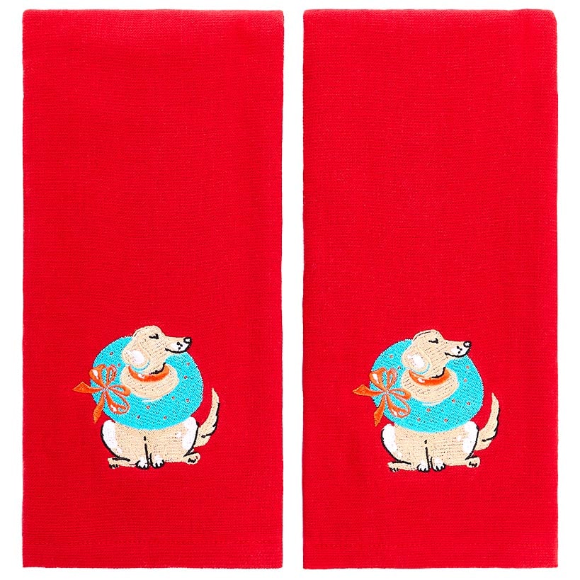 Christmas Dogs Shower Curtain, Bath Rug, Hand Towels, Valance, or Hooks - Image 7