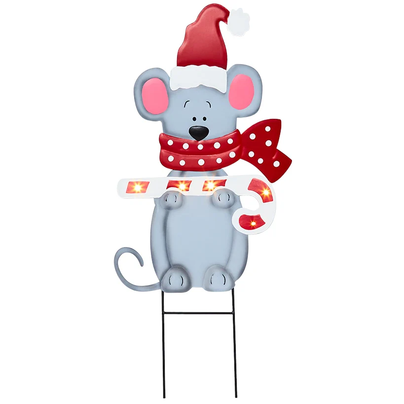 Christmas Mouse Garden Stake - Image 4