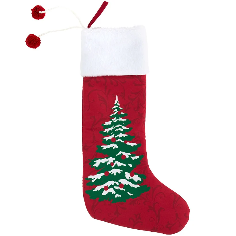 Classic Holiday Christmas Tree Stocking - Image 3