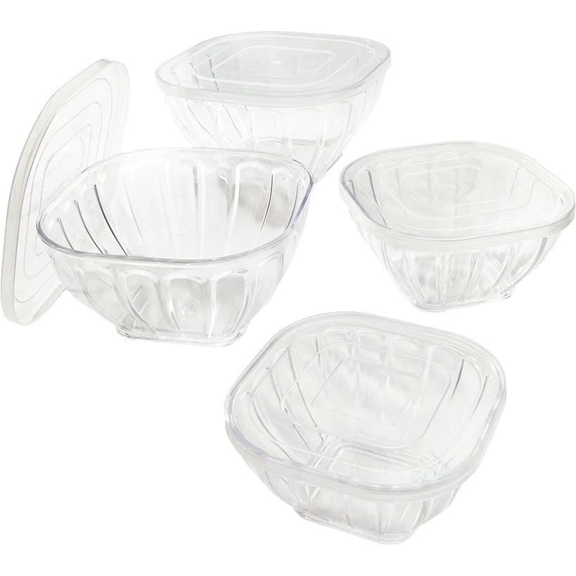 Clear Storage Containers Nesting 8 Pc Set