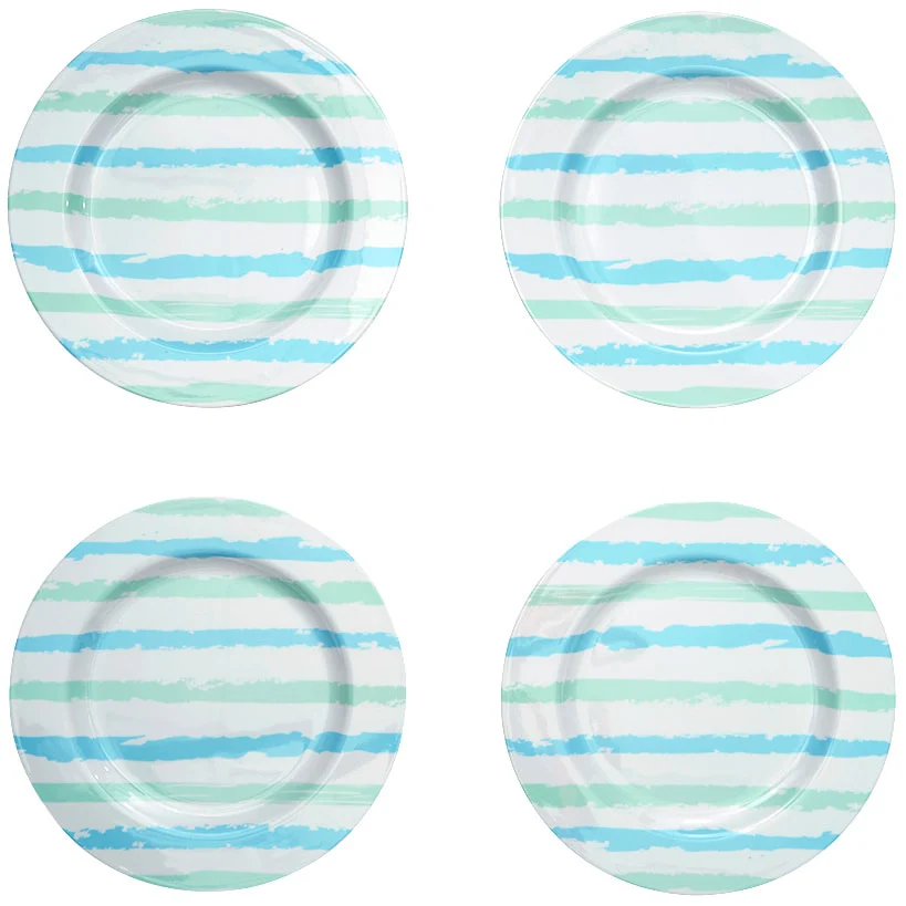 Coastal Melamine Dinner Plates Set of 4 - Image 3