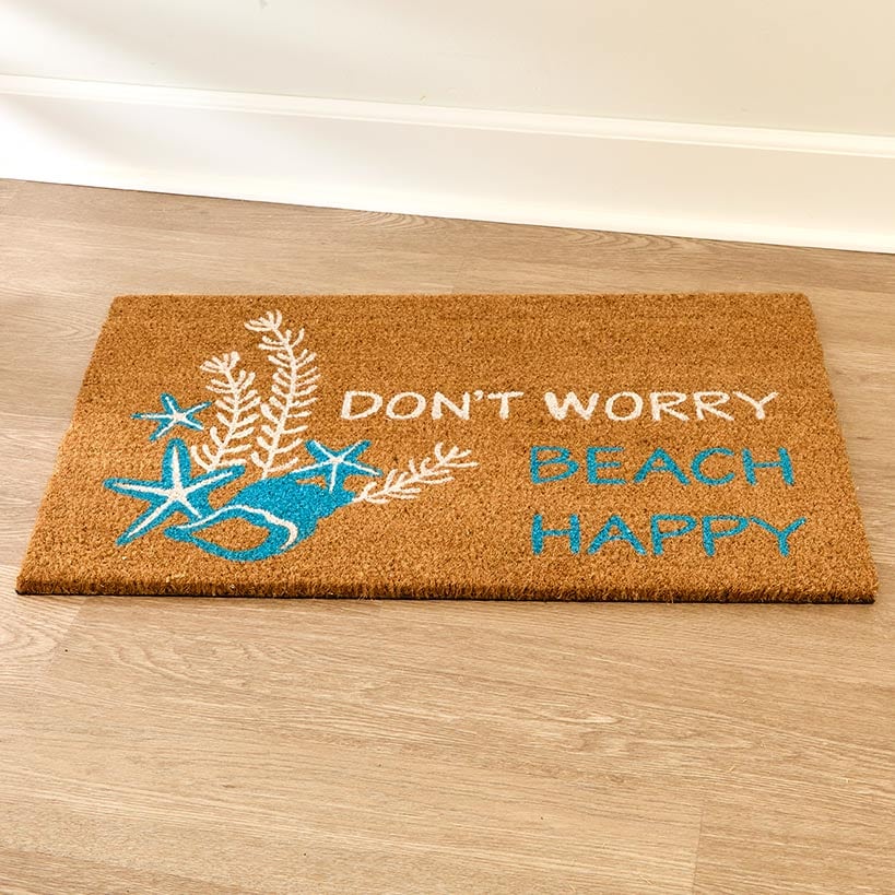 Coastal Themed Coir Outdoor Doormat - Image 3