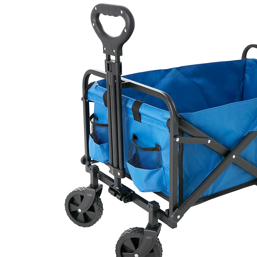 Collapsible Folding Wagon - Large Compartment and 2 Mesh Pockets - Image 2