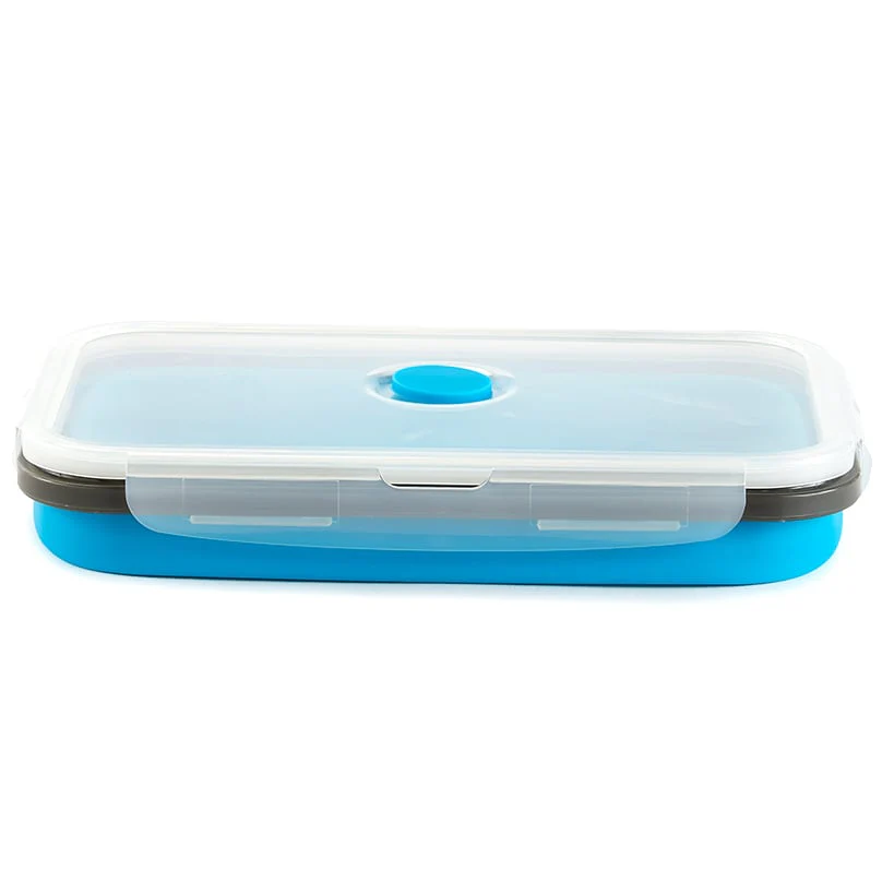 Collapsible Locking Lid Food Storage System Rectangle 8 pc Set - Image 5