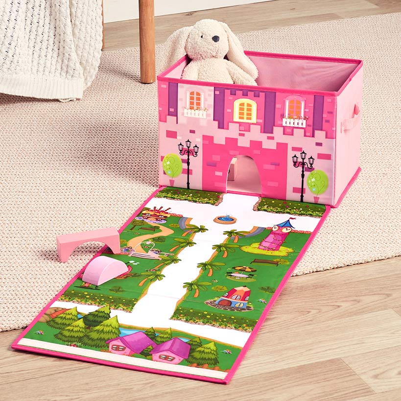 Collapsible Storage Box with Foldable Playmat - Image 3