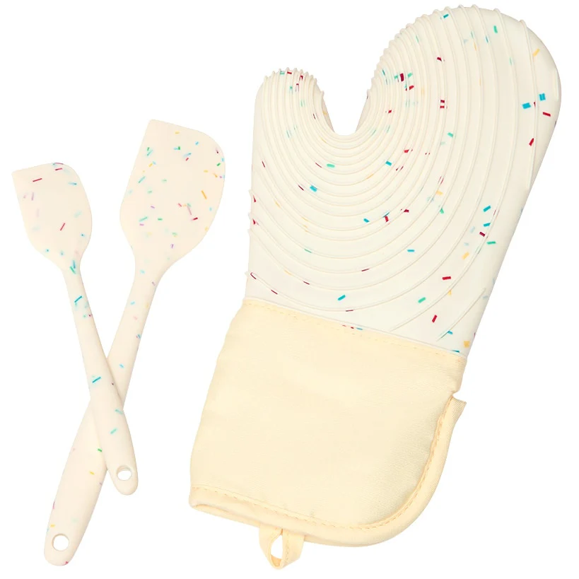 Confetti Baking Gift Set - Oven Mit and Set of 2 Spatulas - Image 4