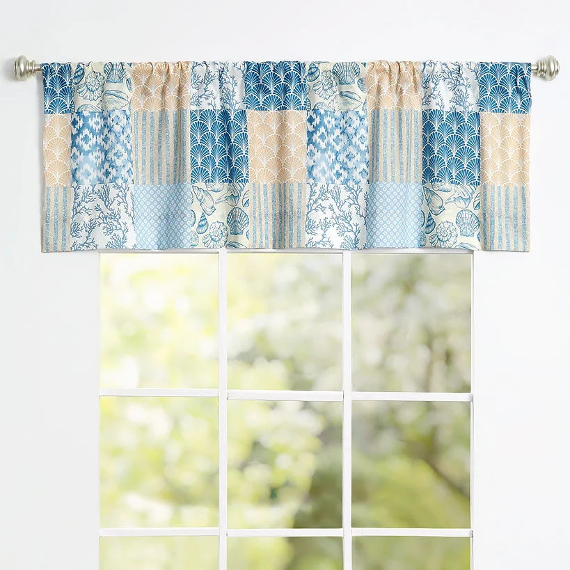 Coral Patch Shower Curtain, Bath Rug, Hand Towels, Valance, or Hooks - Image 7
