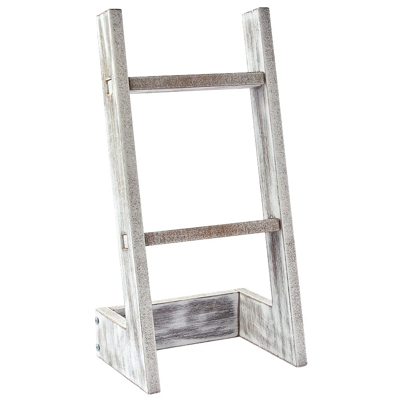 Countertop Ladder Wooden Towel Holder - For Kitchen or Bathroom - Image 3
