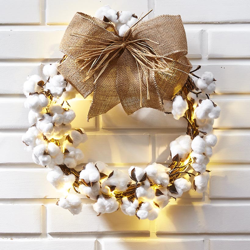 Country Cotton Boll Decor - Image 4