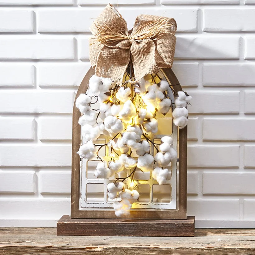 Country Cotton Boll Decor - Image 5