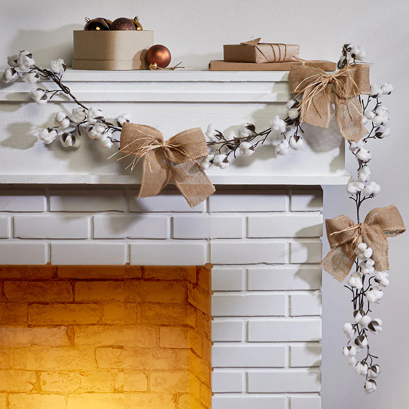 Country Cotton Boll Decor - Image 7