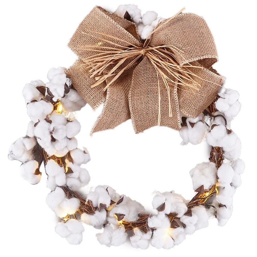Country Cotton Boll Decor - Image 9
