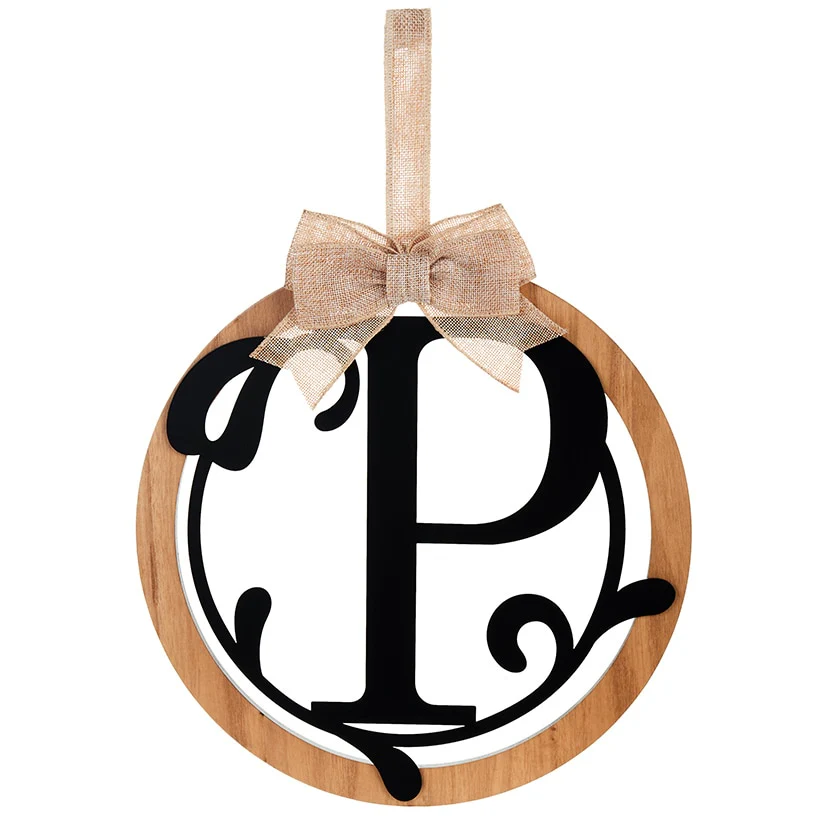Country Monogram or Welcome Wall Hanging With Bow - Image 11