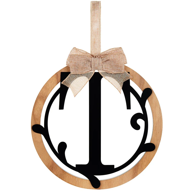 Country Monogram or Welcome Wall Hanging With Bow - Image 14