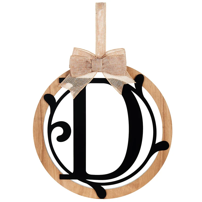 Country Monogram or Welcome Wall Hanging With Bow - Image 7