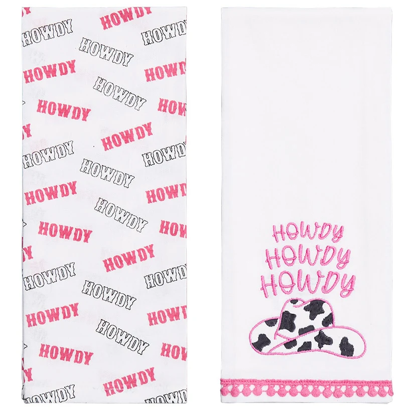 Cowgirl Themed Embroidered Kitchen Towels, Set of 2 - Image 7