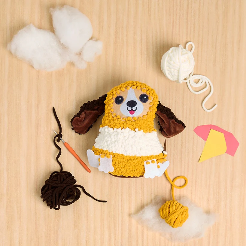 Dachshund or Llama Knit and Stitch DIY Assemble Cushion - Image 5