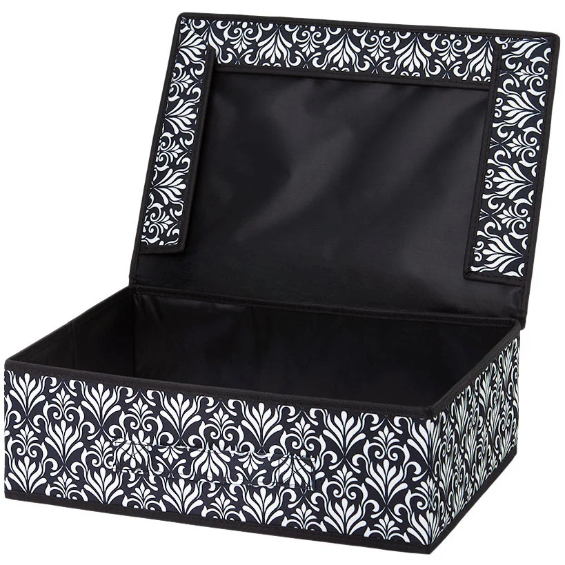 Damask Bedroom or Closet Storage Bin Organizer - Image 4