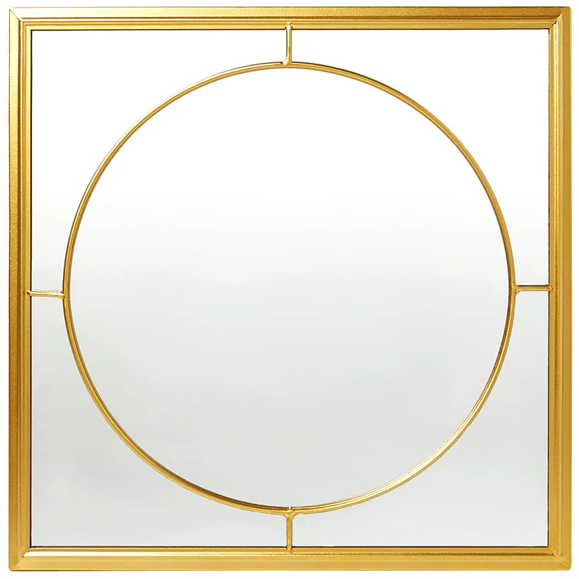 Decorative Flower or Oval Metal Mirrors - Black or Gold - Image 8